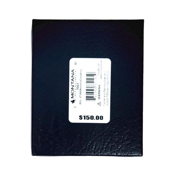 Montana Silversmiths Fine Silver All Around‎ Cowboy Buckle - Retail $150 - NEW - Picture 3 of 9